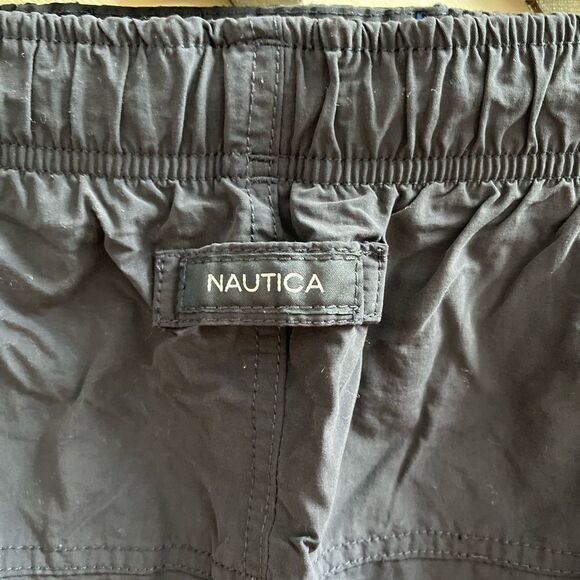 Nautica Classic Blue Nylon Swim Trunks sz XL EUC - Picture 3 of 5